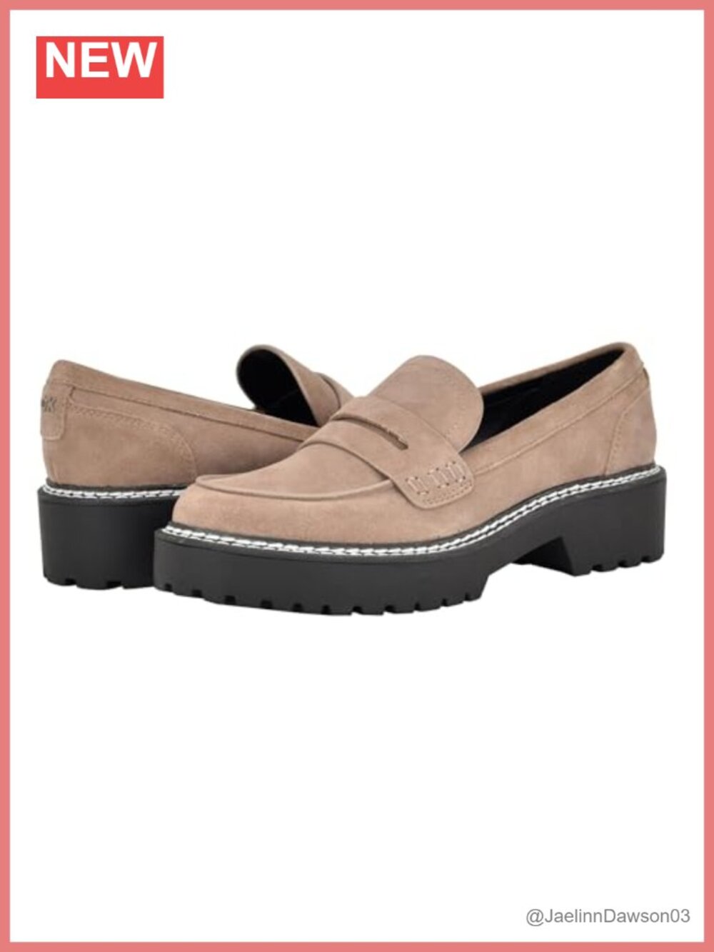 Calvin Klein Suzie Suede Lug Sole Slip-On Loafers Women's